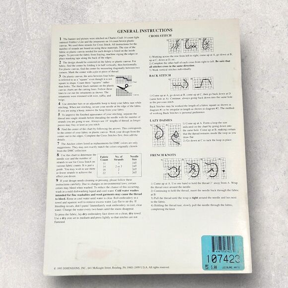 Lot 3 Farm Cottagecore Cross Stitch Books Leisure Arts, Dimensions, Stoney Creek - Picture 5 of 8